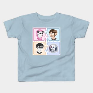 Sleep Deprived Podcast Portrait Kids T-Shirt